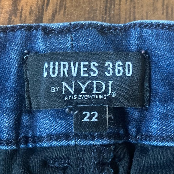 NYDJ Boost Skinny Jeans Curves 360 Denim Plus Size 22 Blue Stretchy slim Capsule - Picture 4 of 10
